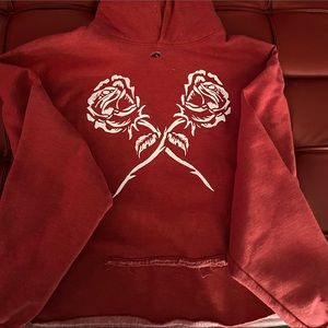 Skull and roses hoodie